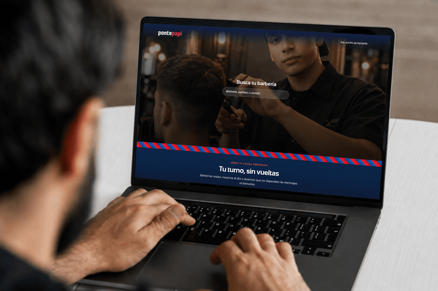 Captura o identidad visual del proyecto PontePapi